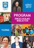 HÖST 2017 PROGRAM ÄNGELHOLMS BIBLIOTEK VUXNA