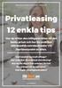 Privatleasing 12 enkla tips