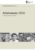 Arbetsmiljöstatistik Rapport 2011:1. Arbetsskador Occupational accidents and work-related diseases