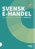 SVENSK E-HANDEL ALLT DU BEHÖVER VETA OM E-HANDEL I SVERIGE 2017