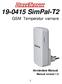 SimPal-T2. GSM Temperatur varnare. Användare Manual. Manual version 1.0