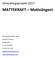 MATTEKRAFT Matteångest