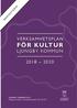 VERKSAMHETSPLAN FÖR KULTUR LJUNGBY KOMMUN