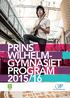 PRINS WILHELM- GYMNASIET PROGRAM 2015/16