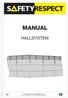 MANUAL HALLSYSTEM COPYRIGHT 2016 SAFETYRESPECT AB  Art no SE