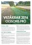 Viltåkrar olssons frö