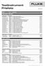 Testinstrument Prislista