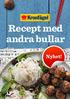 Recept med andra bullar. Nyhet!