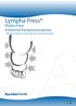 Lympha Press. Phlebo Press 4-Kammar Kompressionspump Minskar ödemet i takt med att livskvalitén ökar