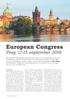 European Congress. Prag september 2016