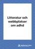 Litteratur och webbplatser om adhd