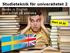 Studieteknik för universitetet 2. Books in English and annat på svenska