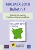 MALMEX 2018 Bulletin 1