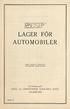 LAGER FÖR AUTOMOBILER