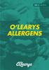 SWE 3.1 April 2018 O LEARYS ALLERGENS