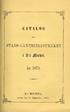 CATALOO BTADB-LÅNEBIBLIOTHBKET. i S:t iiifdtl. År S:t MICHEL, tryckt hos C. Kajander, för