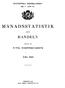 INLEDNING TILL. Månadsstatistik över handeln. Årg (Statistiska meddelanden. Ser.C ; Bd 7). Digitaliserad av Statistiska centralbyrån (SCB) 2011.