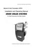 Manual of Solar Pumpstation SR /02/15