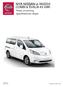 NYA NISSAN e-nv200. COMBI & EVALIA 40 kwh. Priser, utrustning, specifikationer, färger SE-22C Nya Nissan e-nv kwh