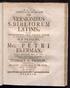 GEORGIUS. SUB PRiESIDIO, CELEBERRIMI. G. FRODLIN/ HEL'SINGUS, IN AUDIT. CAROL.MAJ, D. Vit JÜNIi A-NNI cbhcclxiv. H. A. M. S. l/3,