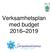 Verksamhetsplan med budget