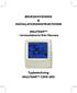 B KSANVISNING & INSTALLATIONSINSTRUKTIONER. MILLITEMP - termostatserie från Nexans MILLITEMP CDFR-003