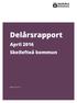 Delårsrapport. April 2016 Skellefteå kommun. Datum: