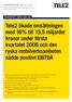 Tele2 ökade omsättningen med 16% till 13,5 miljarder kronor under första kvartalet 2006 och den ryska mobilverksamheten nådde positivt EBITDA