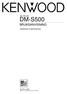 MD-SPELARE DM-S500 BRUKSANVISNING KENWOOD CORPORATION B SW 98/ /12