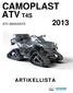 CAMOPLAST ATV T4S ATV BANDSATS ARTIKELLISTA