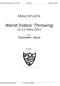 World Indoor Throwing mars 2011