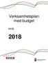 Verksamhetsplan med budget KHS