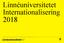 Linnéuniversitetet Internationalisering 2018