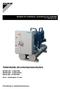Vattenkylda skruvkompressorkylare. Handbok för installation, användning och underhåll D KIMWC SV