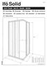 Ifö Solid. SVH 70x90 90x70 80x80 90X90. SE Duschvägg DK Brusevæg. GB Shower enclosures. LV Dušo sienelė. DE Duschwand. RU душевая стена.