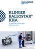 KLINGER BALLOSTAR KHA 3-delade kulventiler DN