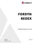 FORDYN REDEX. Produktinformation Puh +358 (0) OY FORCIT AB