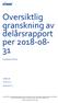 Översiktlig granskning av delårsrapport per