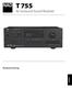 T 755 AV Surround Sound Receiver