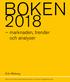 BOKEN. marknaden, trender och analyser. Erik Wikberg. Rapport från Svenska Bokhandlareföreningen och Svenska Förläggareföreningen