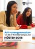Åsö vuxengymnasium -en del av framtida Campus Åsö HÖSTEN 2018