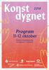 Program oktober. Västerås Konstmuseum, Karlsgatan 2 i Västerås