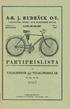 M. M., M. M. PARTIPRISLISTA. Aiß* J. RUDBÄCK O=Y. VELOCIPED-, SPORT- OCH ELEKTRISK AFFÄR VELOCIPEDER OCH VELOCIPEDDELAR. gamlakarieby Telefon