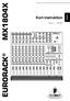 SVENSKA. Kort instruktion. Version 1.1 Mars 2001 EURORACK MX1804X.