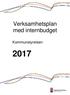 Verksamhetsplan med internbudget. Kommunstyrelsen