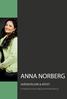 ANNA NORBERG SKÅDESPELARE & ARTIST INTRODUKTION+RESUME+PORTFOLIO