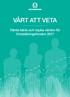 VÄRT ATT VETA. Hårda fakta och mjuka värden för Omställningsfonden 2017