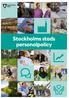 Stockholms stads personalpolicy