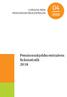 STATISTIK FRÅN PENSIONSSKYDDSCENTRALEN. Pensionsskyddscentralens fickstatistik 2018