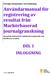 Användarmanual för registrering av resultat från Markörbaserad journalgranskning